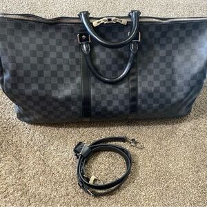 Checkered Duffle Bag Unisex